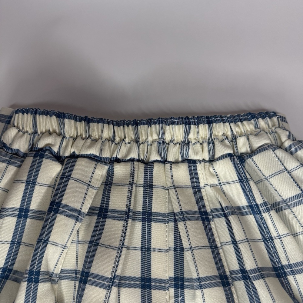 Princess Polly Navy Plaid Pleated Mini Skirt Women's S/M Schoolgirl Y2K Style - Picture 5 of 11